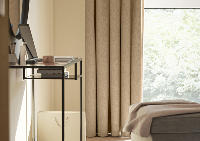 Genoa Faux Silk (Blackout), Gold Shimmer - Made to Measure Curtains - Image 5